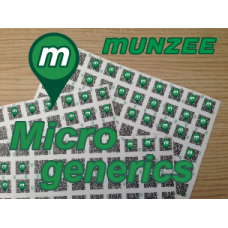 Micro Generic sticker 12 x 12mm (greenies) - 100 Micro generics